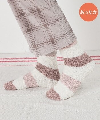 【Honeys公式 / ハニーズ】もこもこソックス レディース ピンク×モカ プチプラ 【Honeys公式 / ハニーズ】もこもこソックス レディース ピンク×モカ プチプラ