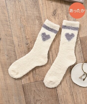 【Honeys公式 / ハニーズ】もこもこソックス レディース オフ/ハート プチプラ 【Honeys公式 / ハニーズ】もこもこソックス レディース オフ/ハート プチプラ