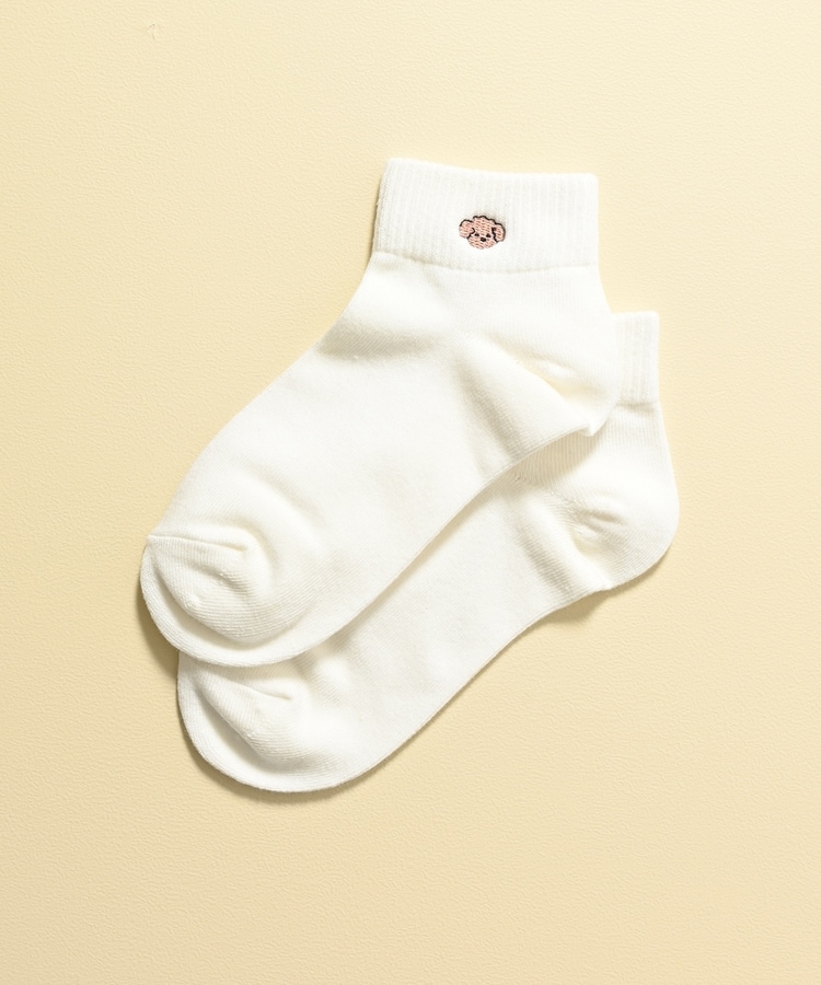 ワンポイントセミショート丈ソックス