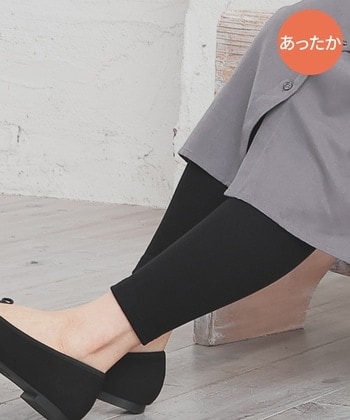 【Honeys公式 / ハニーズ】あったか発熱レギンス レディース Ｓ ブラック プチプラ