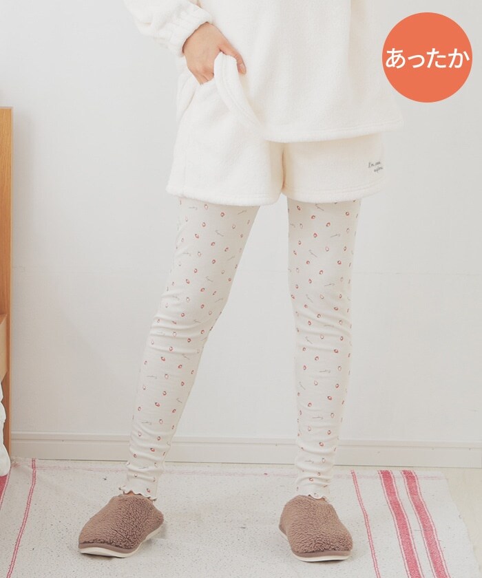 【Honeys公式 / ハニーズ】ショート丈ルームパンツ レディース Ｍ ホワイト プチプラ