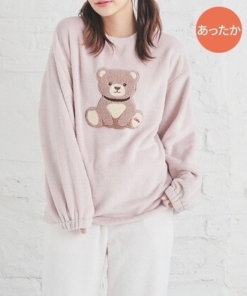 【Honeys公式 / ハニーズ】アニマル刺繍ルームウェア(上下セット) レディース L クマ プチプラ 【Honeys公式 / ハニーズ】アニマル刺繍ルームウェア(上下セット) レディース L クマ プチプラ