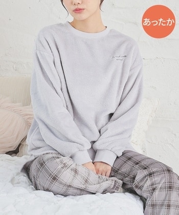 【Honeys公式 / ハニーズ】ロゴ刺繍ルームウェア(上下セット) レディース LL グレー×濃グレー プチプラ 【Honeys公式 / ハニーズ】ロゴ刺繍ルームウェア(上下セット) レディース LL グレー×濃グレー プチプラ