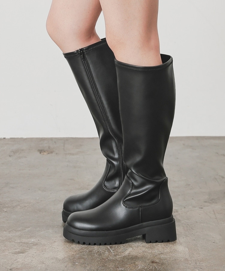 バニーブーツ　厚底　レインブーツ 厚底ロングブーツ: シューズ｜ハニーズ公式通販