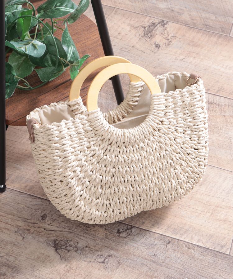 ハニーズ公式通販】リングハンドル雑材Bag: バッグ-Honeys Online