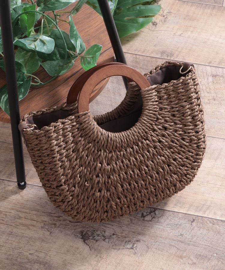 ハニーズ公式通販】リングハンドル雑材Bag: バッグ-Honeys Online