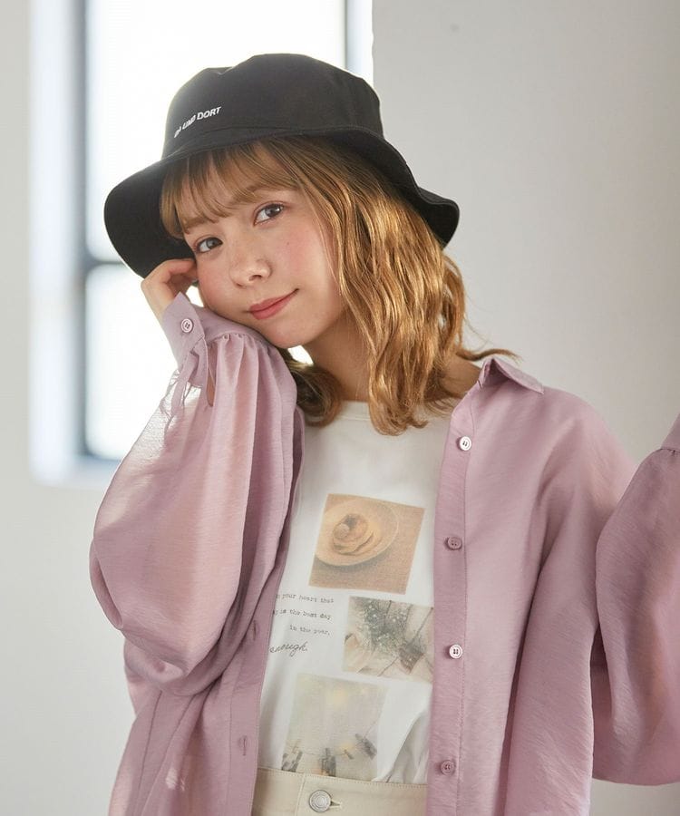 ハニーズ公式通販 ロゴ刺繍バケットハット ファッショングッズ Honeys Online Shop レディースファッション通販