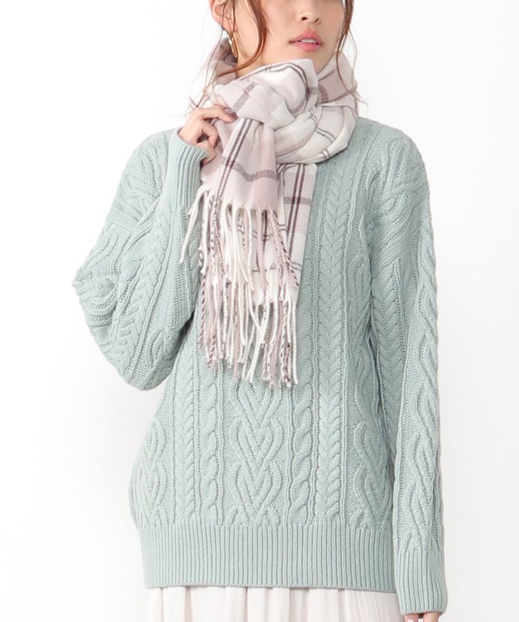 ハニーズ公式通販 なめらかチェックストール ファッショングッズ Honeys Online Shop レディースファッション通販