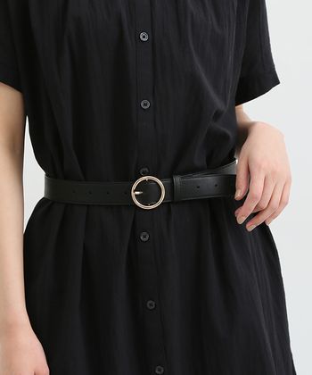 【Honeys公式 / ハニーズ】リングバックルベルト レディース M クロゴールド プチプラ