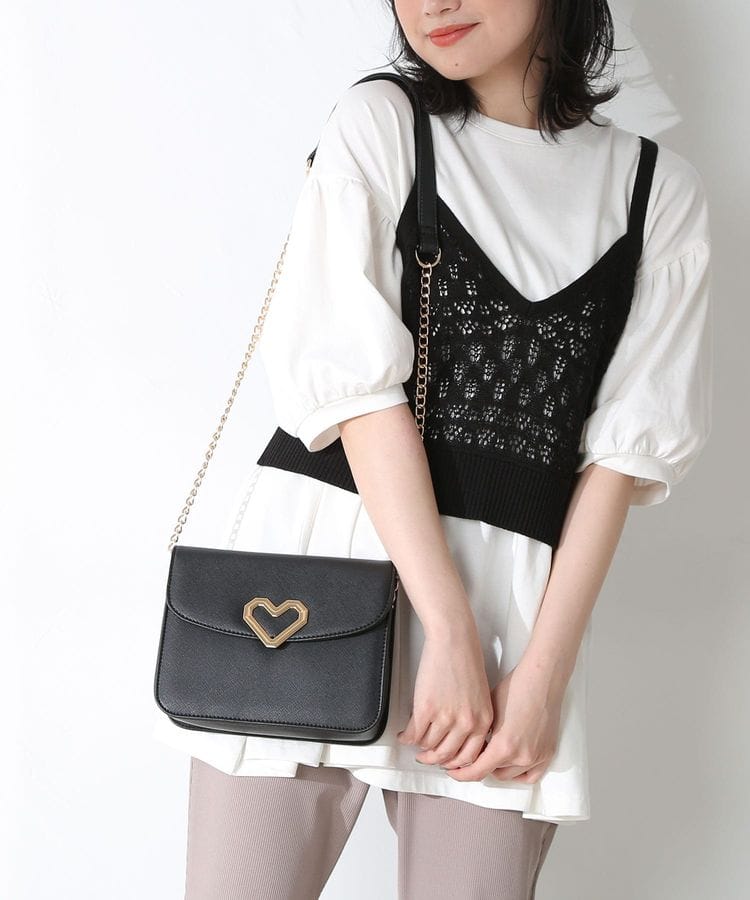 ハニーズ公式通販 ハートモチーフショルダー バッグ Honeys Online Shop レディースファッション通販