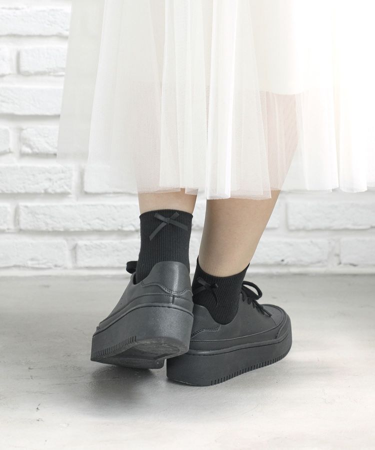 ハニーズ公式通販 バックリボンソックス ファッショングッズ Honeys Online Shop レディースファッション通販