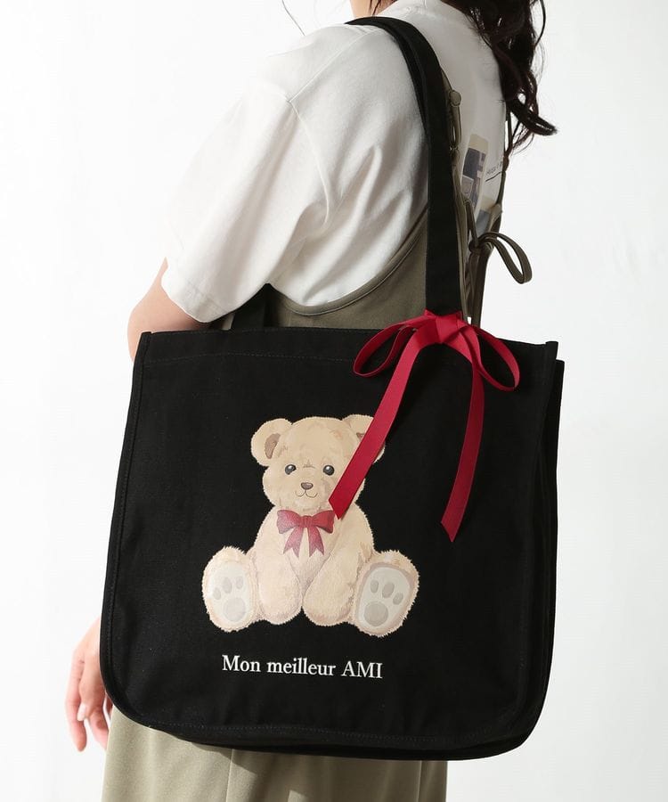 ハニーズ公式通販 くまプリントトートｂａｇ バッグ Honeys Online Shop レディースファッション通販