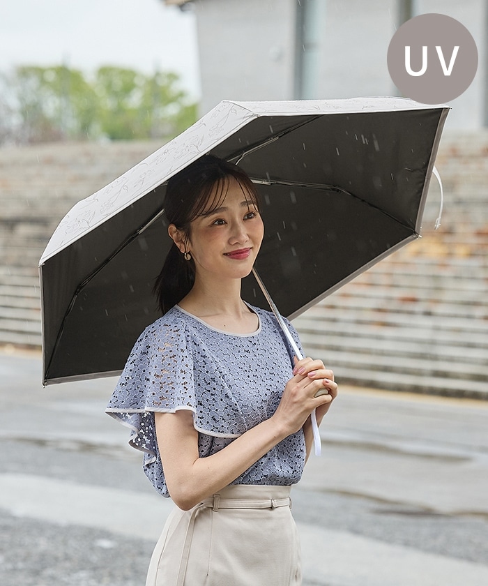 【Honeys公式 / ハニーズ】晴雨兼用折りたたみ傘 レディース 花 プチプラ 【Honeys公式 / ハニーズ】晴雨兼用折りたたみ傘 レディース 花 プチプラ