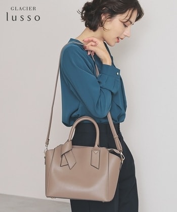 【Honeys公式 / ハニーズ】リボンハンドルバッグ レディース モカ プチプラ