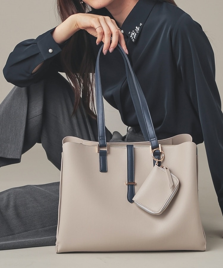 ポーチ付A4トート