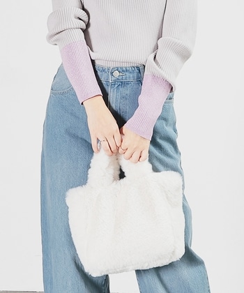 【Honeys公式 / ハニーズ】チェーン付ファーバッグ レディース アイボリー プチプラ 【Honeys公式 / ハニーズ】チェーン付ファーバッグ レディース アイボリー プチプラ