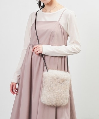 【Honeys公式 / ハニーズ】ファーショルダーバッグ レディース アイボリーMix プチプラ 【Honeys公式 / ハニーズ】ファーショルダーバッグ レディース アイボリーMix プチプラ