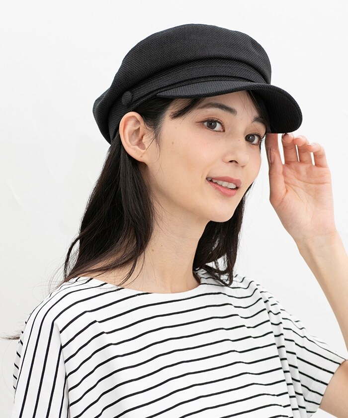 【Honeys公式 / ハニーズ】マリンキャスケット レディース ブラック プチプラ 【Honeys公式 / ハニーズ】マリンキャスケット レディース ブラック プチプラ