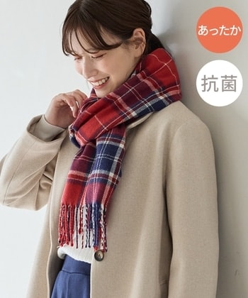 【Honeys公式 / ハニーズ】チェック柄マフラー レディース アカチェック プチプラ 【Honeys公式 / ハニーズ】チェック柄マフラー レディース アカチェック プチプラ