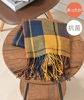 【Honeys公式 / ハニーズ】チェック柄マフラー レディース イエローチェック プチプラ 【Honeys公式 / ハニーズ】チェック柄マフラー レディース イエローチェック プチプラ