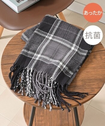 【Honeys公式 / ハニーズ】チェック柄マフラー レディース クロチェック プチプラ 【Honeys公式 / ハニーズ】チェック柄マフラー レディース クロチェック プチプラ