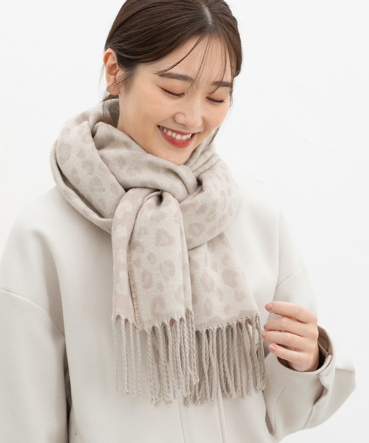 ✴︎NKNIT✴︎ヒョウ柄マフラー ✴︎NKNIT✴︎ヒョウ柄マフラー