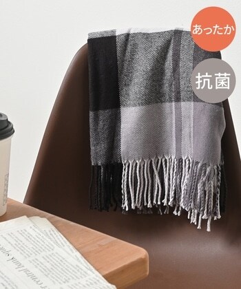 【Honeys公式 / ハニーズ】チェック柄ストール レディース グレーチェック プチプラ