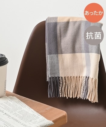 【Honeys公式 / ハニーズ】チェック柄ストール レディース ベージュチェック プチプラ