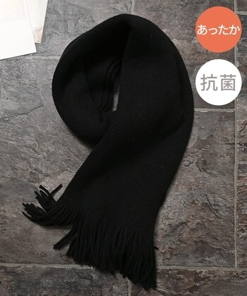 【Honeys公式 / ハニーズ】ニットマフラー レディース ブラック プチプラ