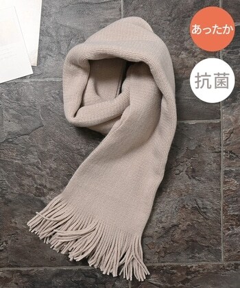 【Honeys公式 / ハニーズ】ニットマフラー レディース 杢ベージュ プチプラ 【Honeys公式 / ハニーズ】ニットマフラー レディース 杢ベージュ プチプラ