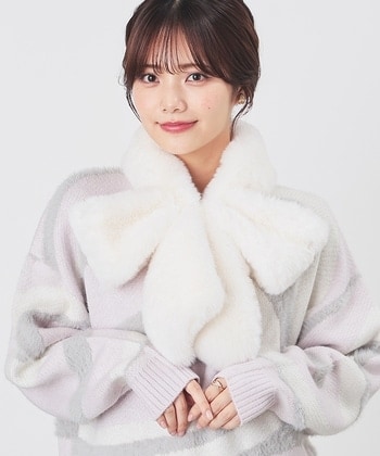 【Honeys公式 / ハニーズ】リボンティペット レディース アイボリー プチプラ 【Honeys公式 / ハニーズ】リボンティペット レディース アイボリー プチプラ