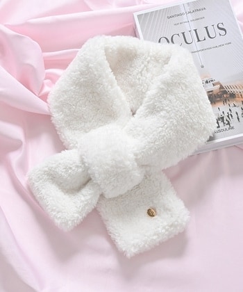 【Honeys公式 / ハニーズ】プレート付ティペット レディース アイボリー プチプラ