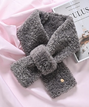 【Honeys公式 / ハニーズ】プレート付ティペット レディース チャコール プチプラ 【Honeys公式 / ハニーズ】プレート付ティペット レディース チャコール プチプラ