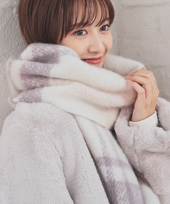 太フリンジマフラー・柄: ファッショングッズ｜ハニーズ公式通販