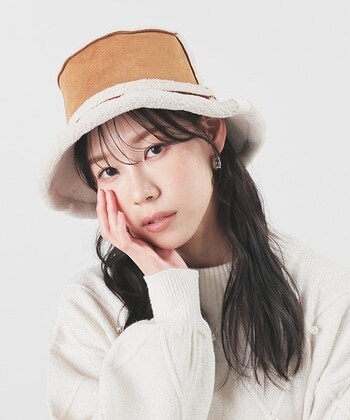 【Honeys公式 / ハニーズ】2wayムートン風ハット レディース キャメル プチプラ 【Honeys公式 / ハニーズ】2wayムートン風ハット レディース キャメル プチプラ