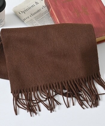 【Honeys公式 / ハニーズ】ウールマフラー レディース ダークブラウン プチプラ