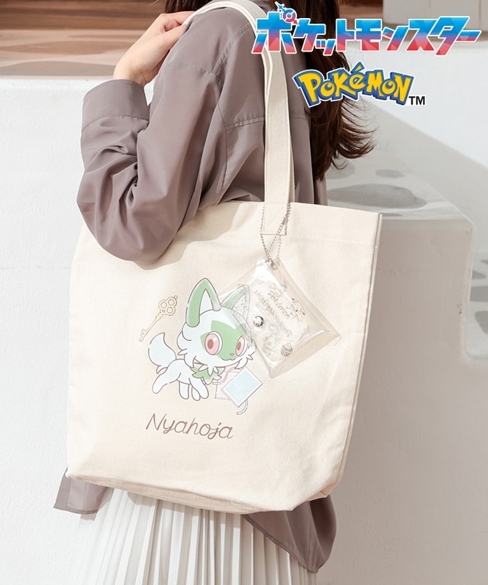 【Honeys公式 / ハニーズ】ポケモン/トート レディース ニャオハ プチプラ