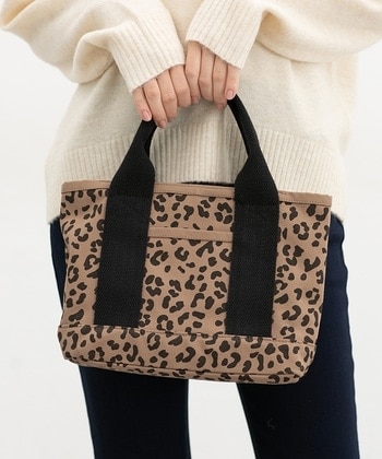 【Honeys公式 / ハニーズ】仕切り付多ポケットバッグ レディース ヒョウ柄 プチプラ