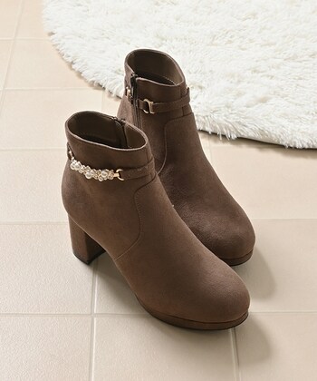 【Honeys公式 / ハニーズ】パール付２ｗａｙブーツ レディース Ｌ モカ プチプラ