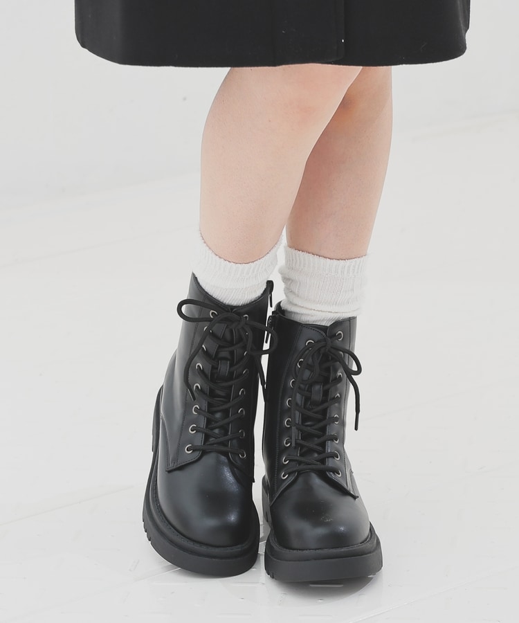 厚底レースアップブーツ: シューズ｜ハニーズ公式通販