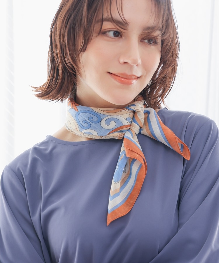 シルク混パネルスカーフ: ファッショングッズ｜ハニーズ公式通販