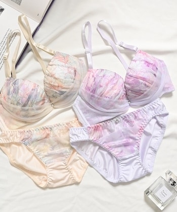花柄シフォンブラセット: アンダーウェア｜ハニーズ公式通販