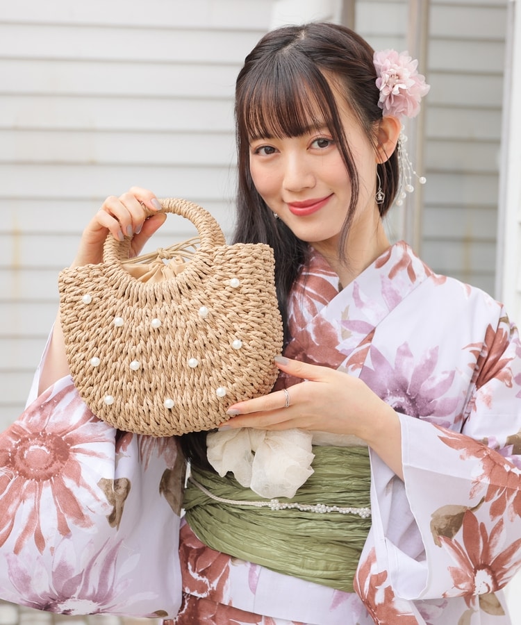 パール付カゴバッグ: 浴衣｜ハニーズ公式通販