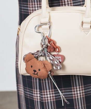 【Honeys公式 / ハニーズ】もぐもぐくまチャーム レディース ブラウン プチプラ