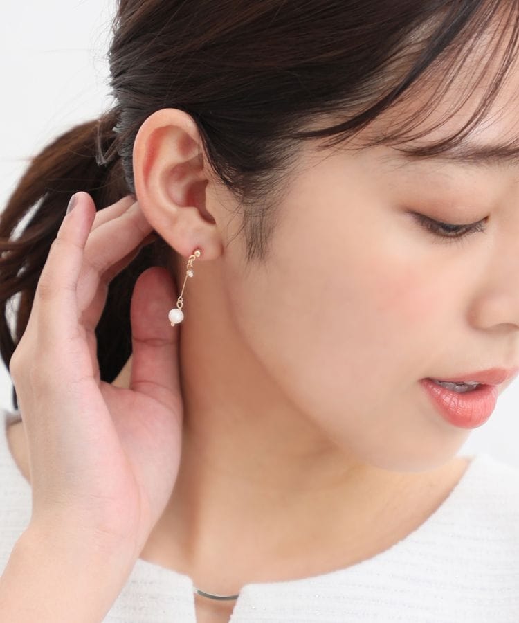 ゆらゆら ピアス・イヤリング トワイライトピンクイエロー