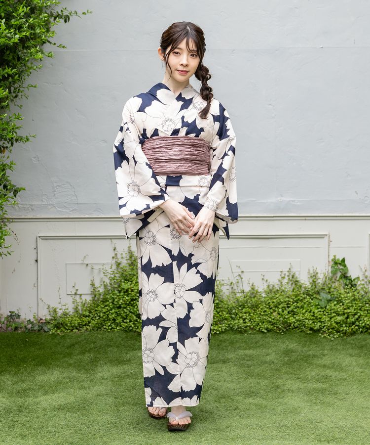 浴衣 コン×花