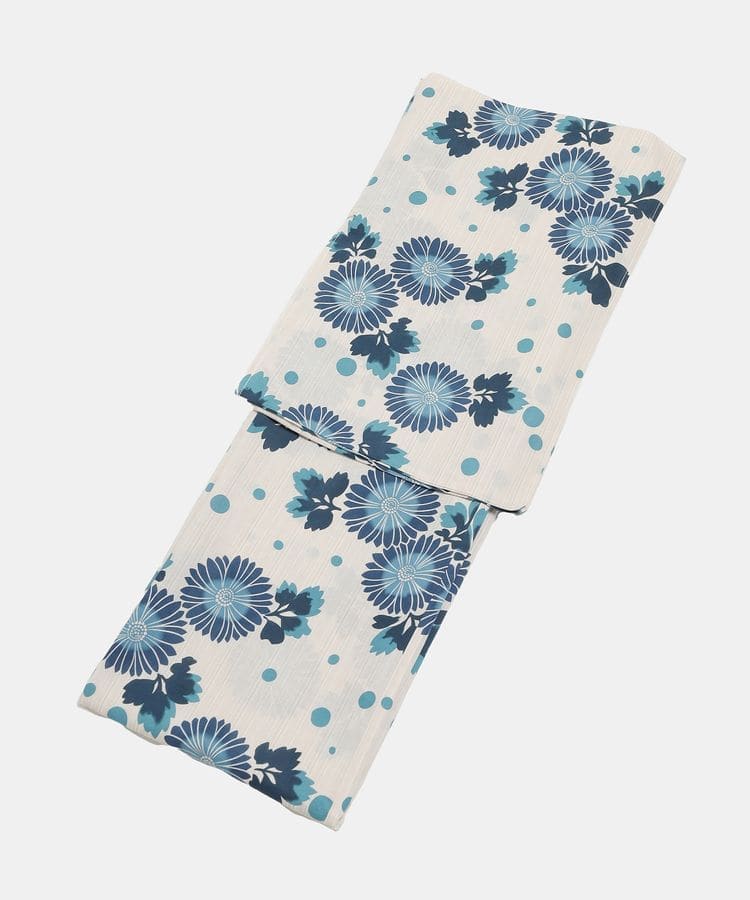 浴衣 オフ×ブルー