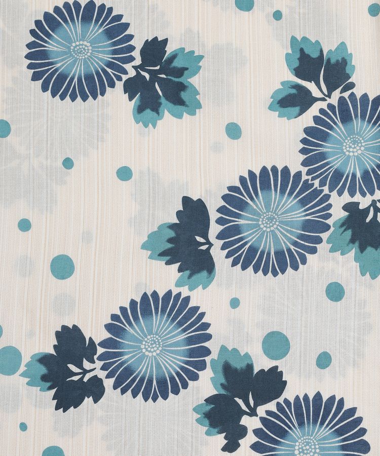 浴衣 オフ×ブルー