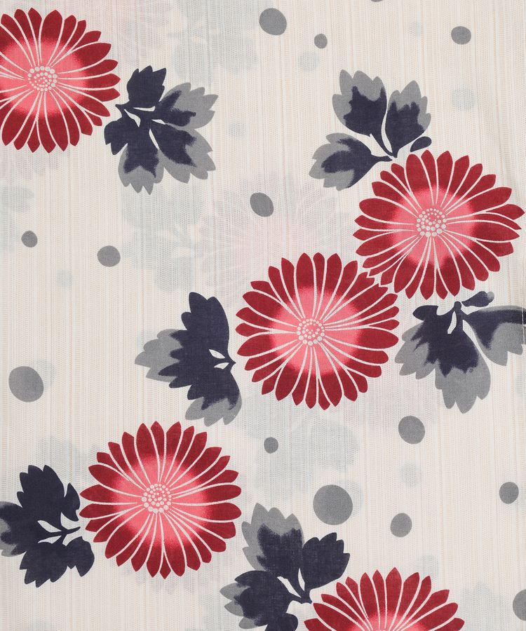 浴衣 オフ×アカ