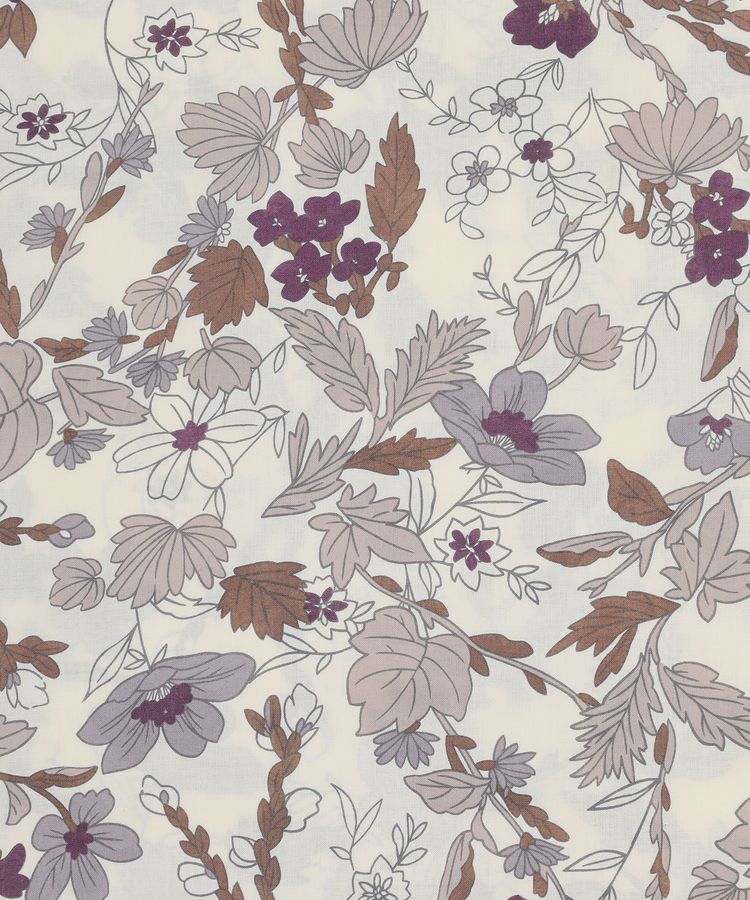 浴衣 ベージュ花柄